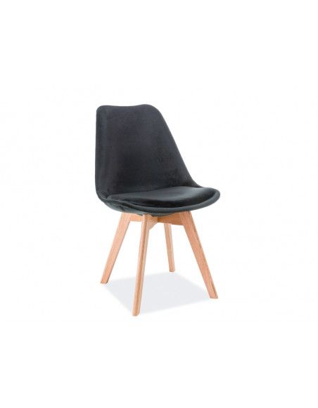 Chaise scandinave - L 52 x l 48 x H 86 cm - Noir