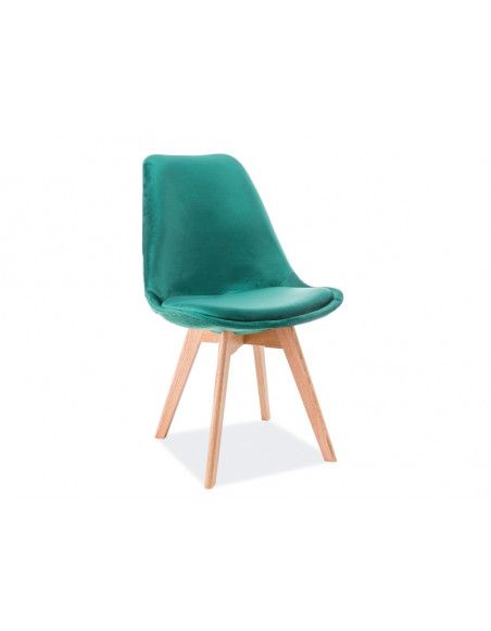 Chaise scandinave - L 52 x l 48 x H 86 cm - Vert