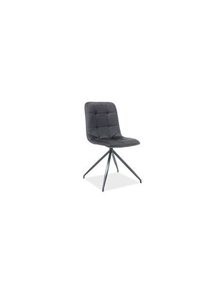 Chaise - Texo - L 45 cm x l 42 cm x H 87 cm - Noir
