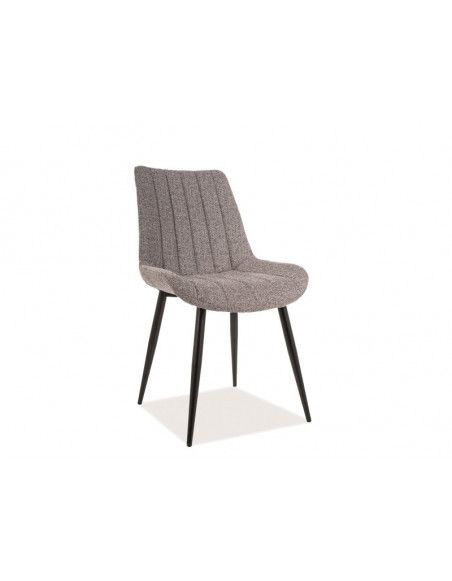 Chaise - Zoom - L 51 cm x l 43 cm x H 87 cm - Gris