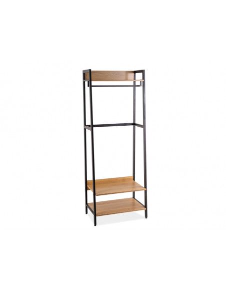 Bibliothèque - Black Frame - L 64 x l 40 x H 169 cm - Chêne