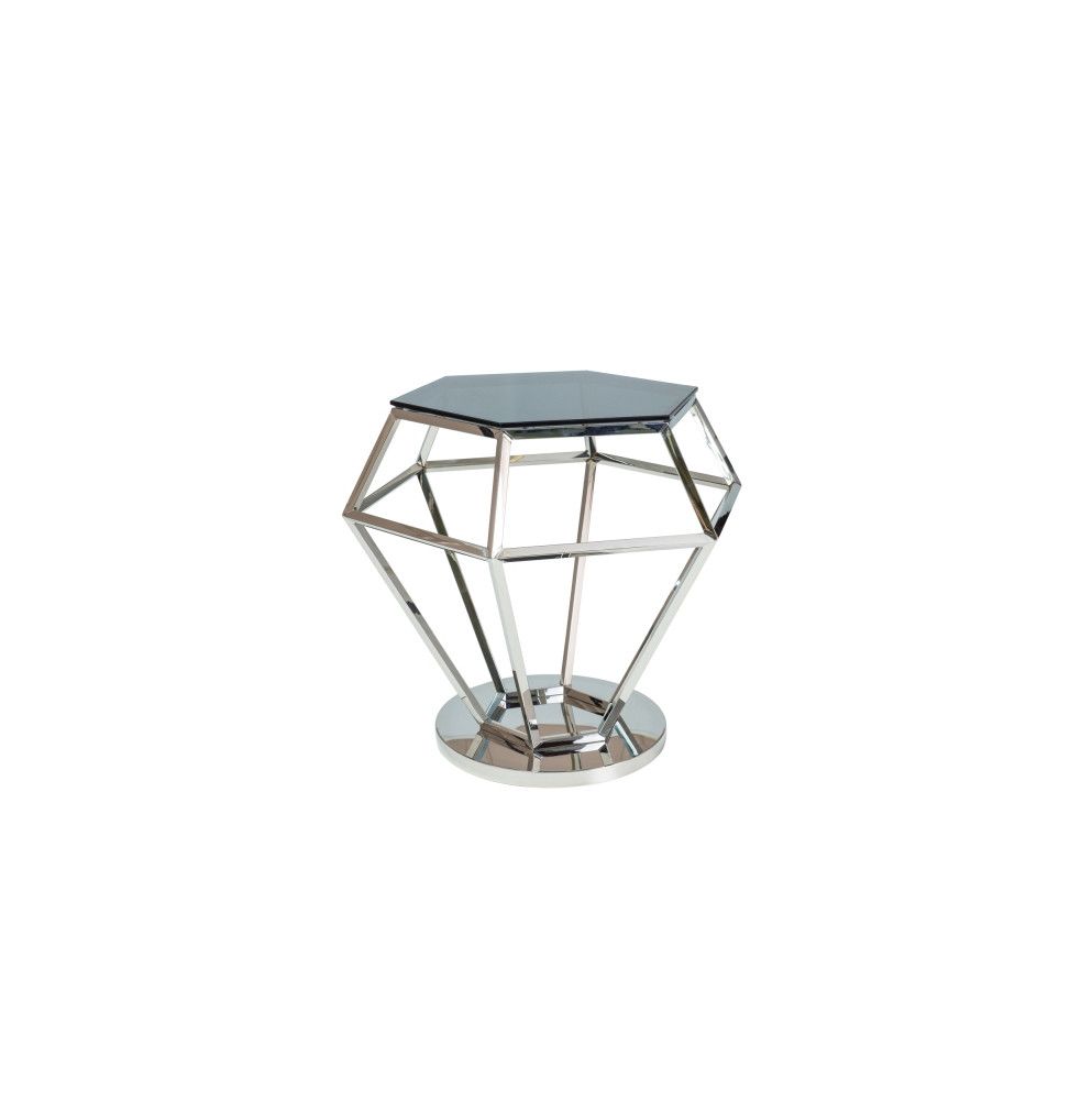 Table d'appoint - Rolex - H 55 cm - Transparent