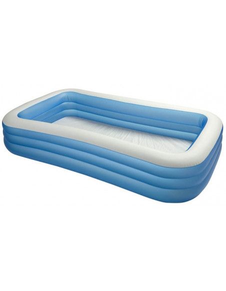 Piscine gonflable rectangulaire family - Bleu - Intex