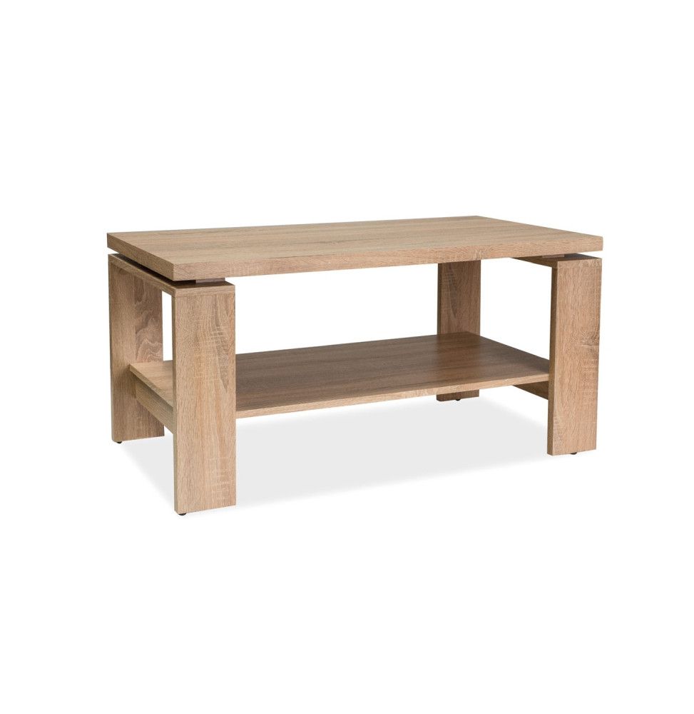 Table basse en bois - L 100 cm x l 55 cm x H 50 cm - Paola
