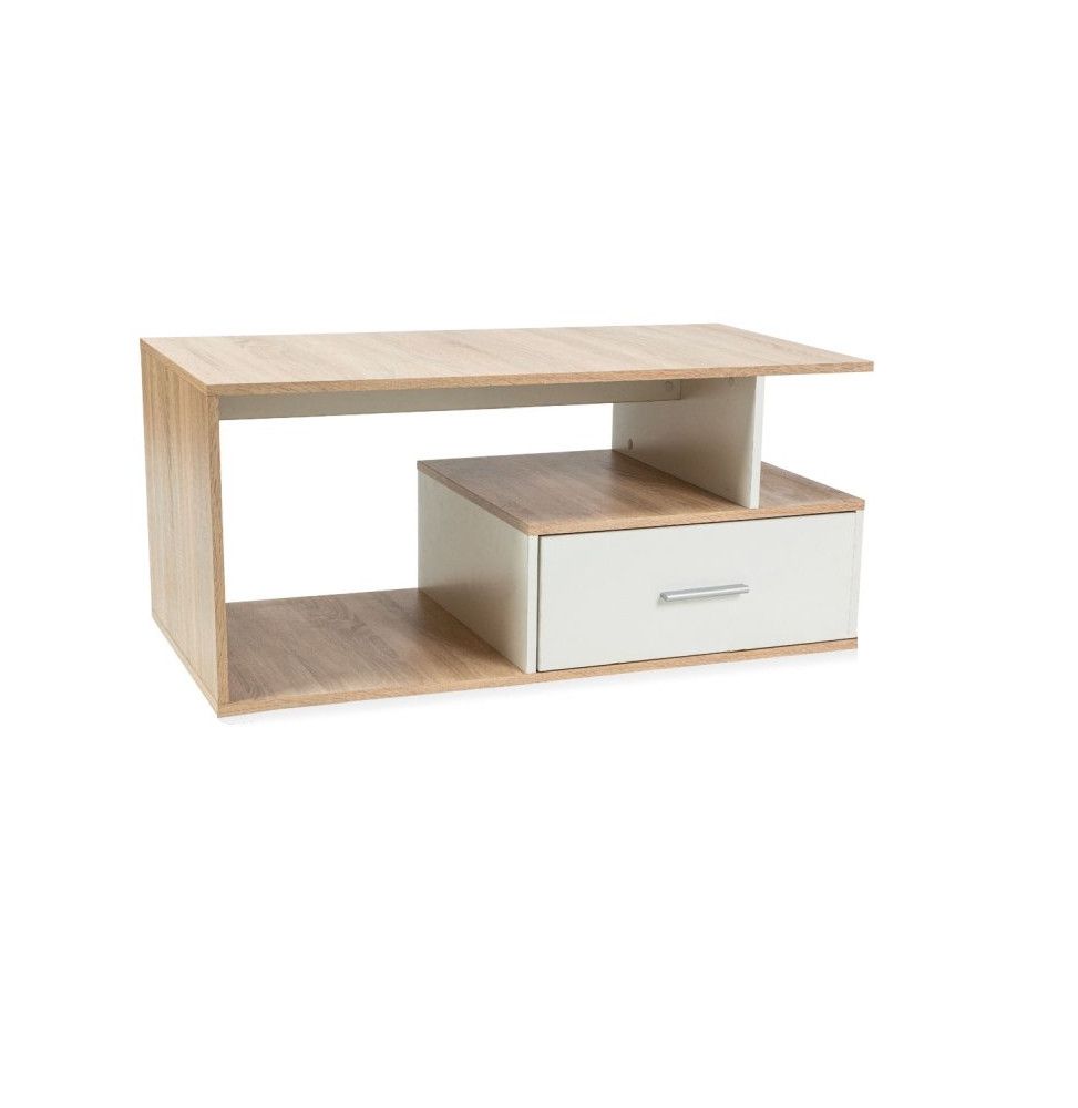 Table basse en bois - L 110 cm x l 50 cm x H 55 cm - Sia