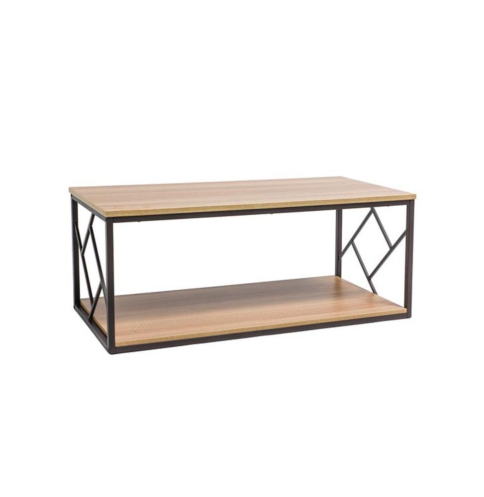 Table basse en bois - L 111 cm x l 51 cm x H 45 cm - Tablo