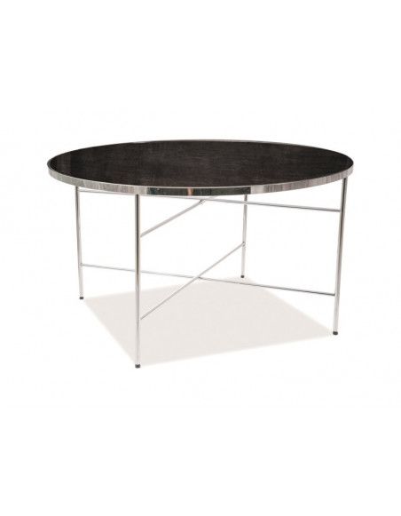 Table basse ronde - D 80 cm x H 45 cm - Ibiza - Noir