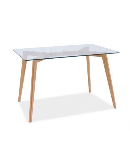 Table Oslo - L 120 x l 80 x H 75 cm - Transparent