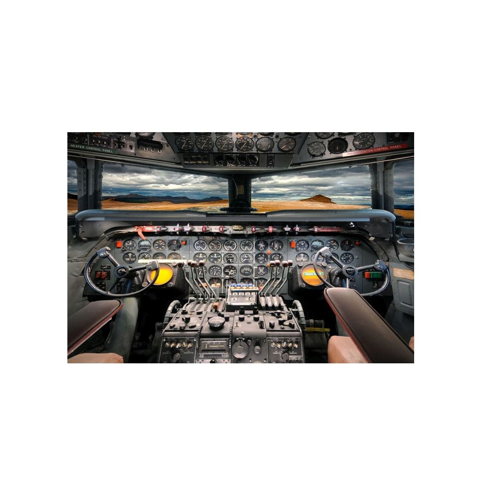 Tableau en verre - Airplane - L 120 cm x H 80 cm