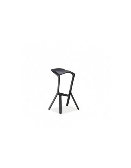 Tabouret de bar - Volt - L 29 cm x l 50 cm x H 82 cm - Noir
