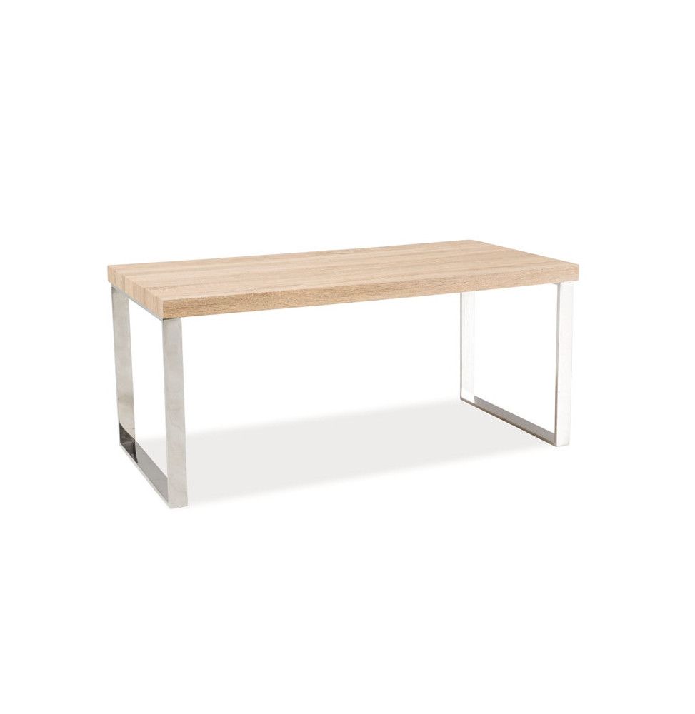 Table basse - L 100 cm x l 50 cm x H 46 cm - Rosa - Blanc