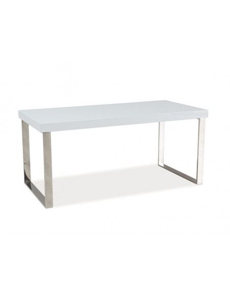 Table basse - L 100 cm x l 60 cm x H 42 cm - Rosa - Blanc