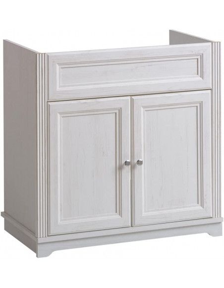 Meuble sous vasque - 80 x 45 x 79 cm - Lutecia White