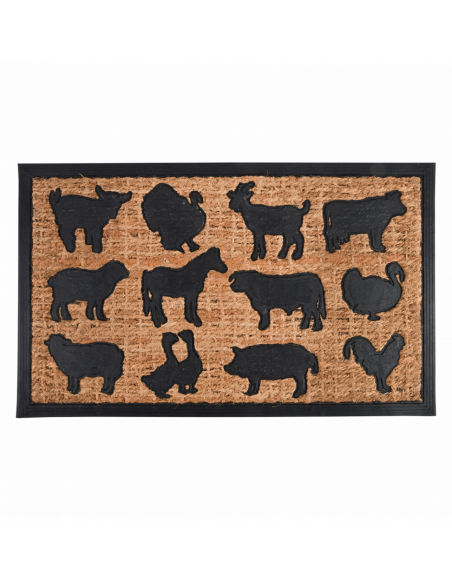 Paillasson rectangulaire - L 45,3 x l 75,5 cm - Animaux