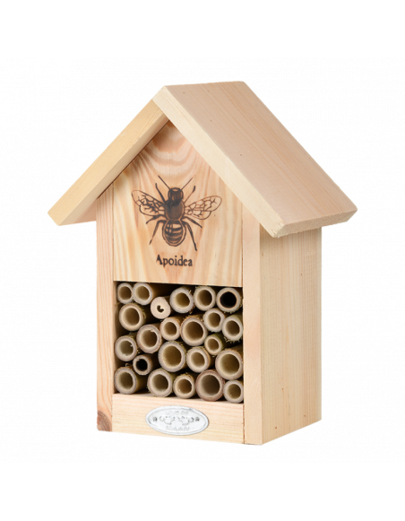 Abri à abeilles en bois - Silhouette - L 12,2 cm x l 16,9 cm x H 22,9 cm