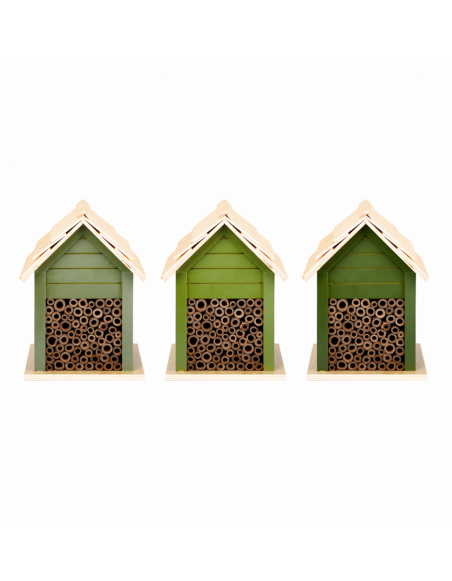 Abri pour abeilles - L 14,3 x l 15,7 x H 21,2 cm - Vert
