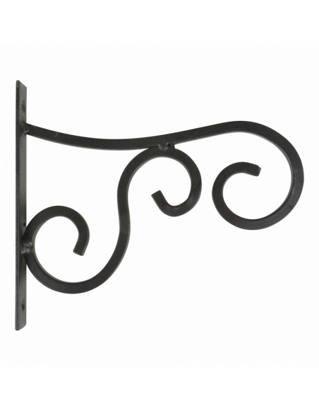Crochet de suspension en métal - L 21 x l 2,6 x H 18,3 cm - Noir