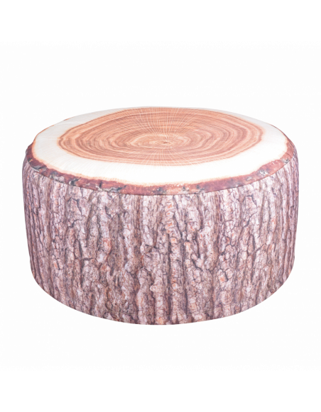 Pouf extérieur - D 58 x H 32,5 cm - Tronc d'arbre