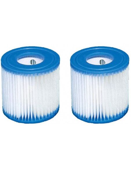 Lot de 2 cartouches de filtration type H - Pour piscine