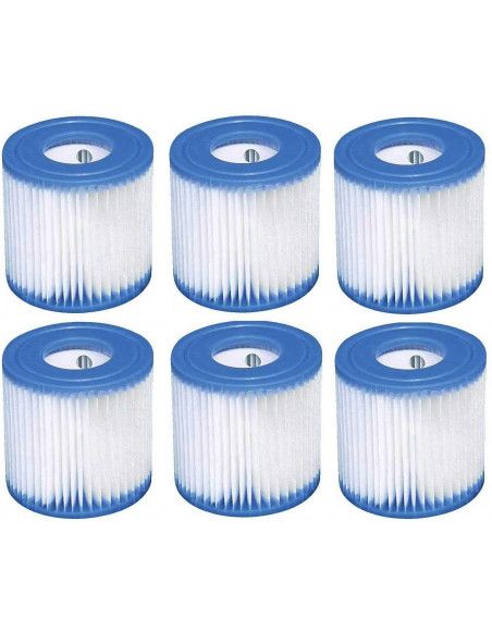 Lot de 6 cartouches de filtration type H - Pour piscine