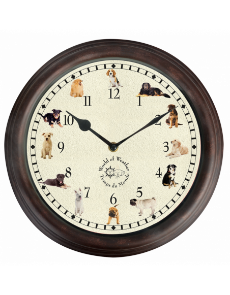 Horloge musicale - Chien - D 30 cm