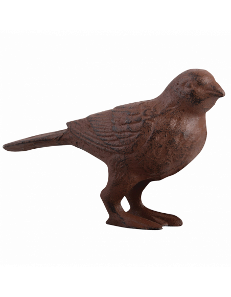 Oiseau décoratif en fonte - L 4,5 cm x l 12,1 cm x H 8 cm