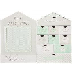 Coffret naissance mini maison vert - Vert - Kiabi - 6.25€