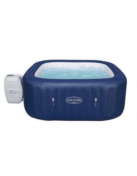 Spa gonflable carré - Lay-Z-Spa Hawaii Airjet - 4 à 6 places - 180 x 180 x H 71 cm - Bleu