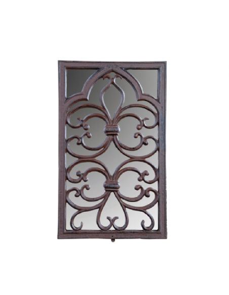 Miroir fenêtre - L 27,9 x l 2,5 x H 44,4 cm - Fonte - Rectangle