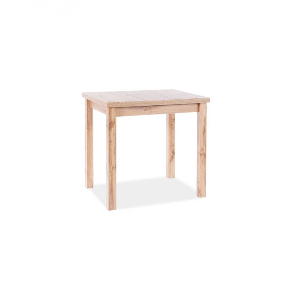 Table en bois - Adam - 90 x 65 cm - Chêne Wotan
