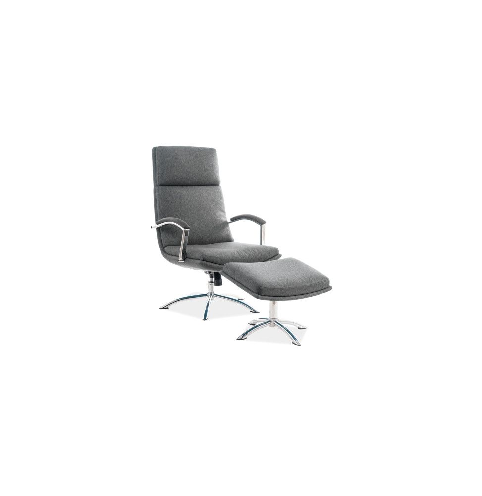 Fauteuil Jefferson - L 63 x P 80 x H 109 cm - Gris