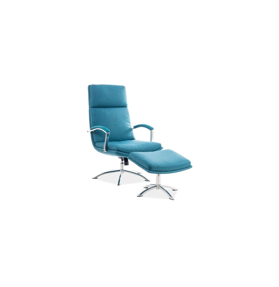 Fauteuil Jefferson - L 63 x P 80 x H 109 cm - Turquoise