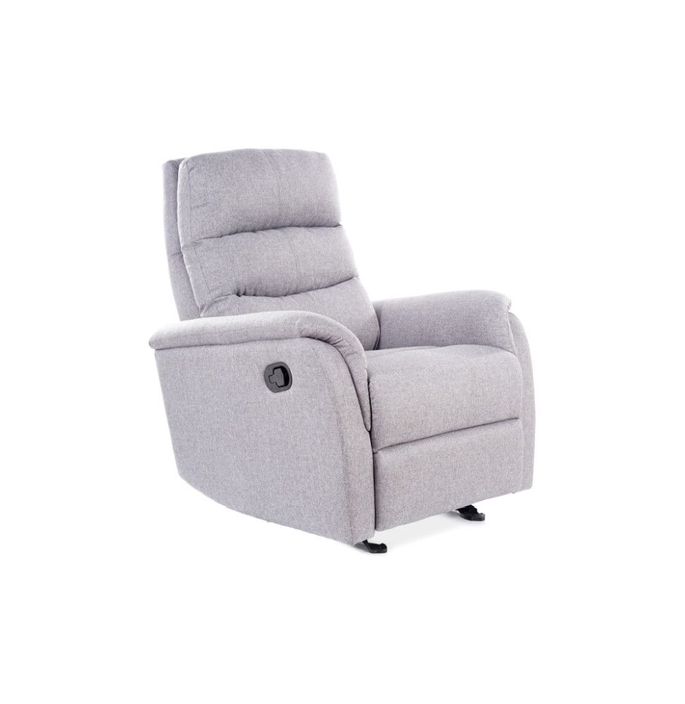 Fauteuil inclinable - L 78 x P 98 x H 102 cm - Gris