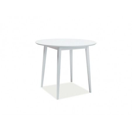 Table ronde scandinave - D 90 cm x H 75 cm - Blanc