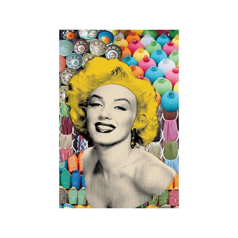Tableau Marylin Monroe - L 120 x l 80 x H 0,4 cm - Verre trempé