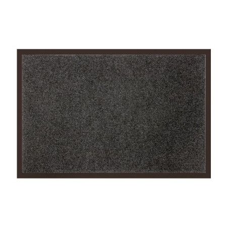 Tapis d'entrée anti-poussière - L 120 x l 80 cm - Gris