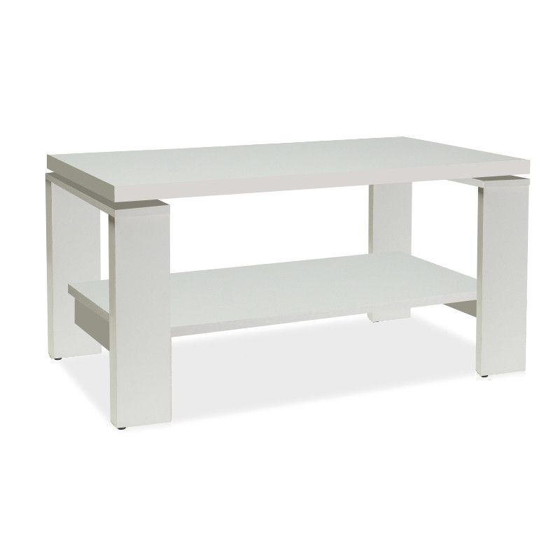 Table basse - Paola - L 55 x l 100 x H 50 cm - Blanc