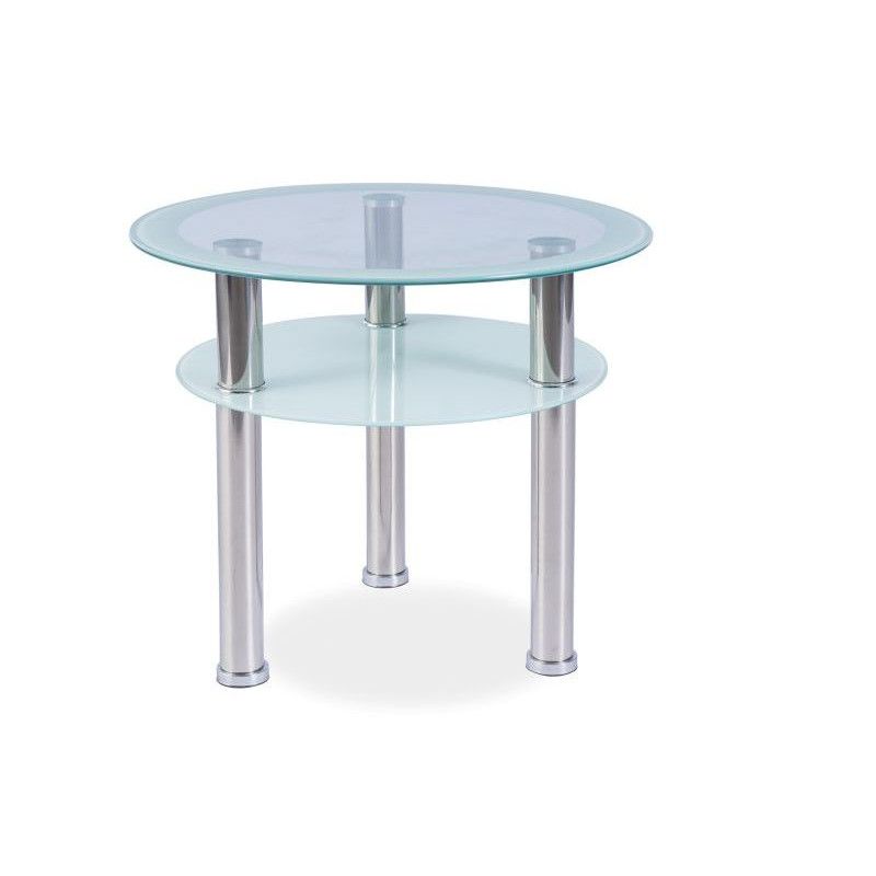 Table basse ronde - D 60 cm x H 50 cm - Verre