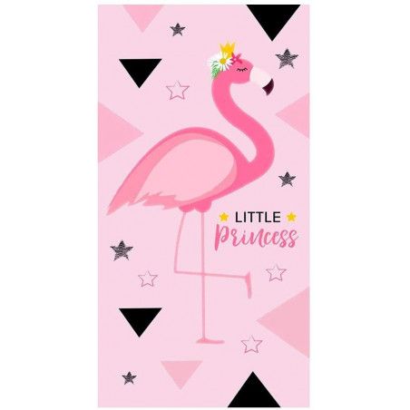 Serviette de plage - 70 x 140 cm - Flamant rose - RNL182002-R