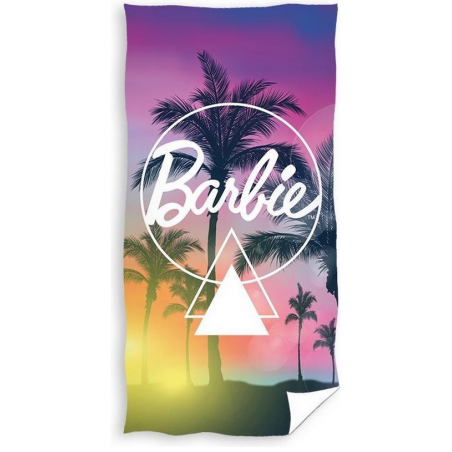 Serviette de bain - 70 x 140 cm - Barbie - Multicolore