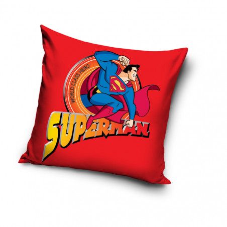 Coussin Superman - 40 x 40 cm - Rouge