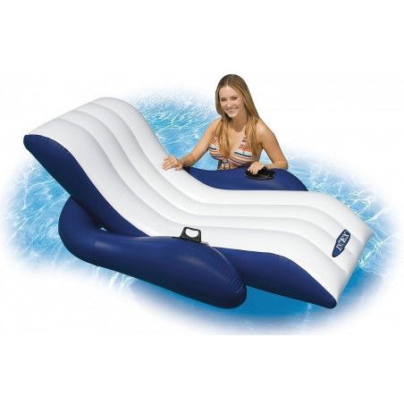Chaise longue gonflable de piscine - Transat flottant - Intex
