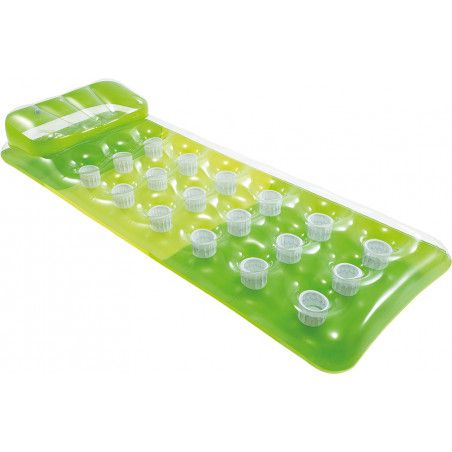 Matelas gonflable - L 188 x l 71 cm - PVC - Vert