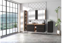 Découvrez la collection de salle de bain Capri Oak Black.